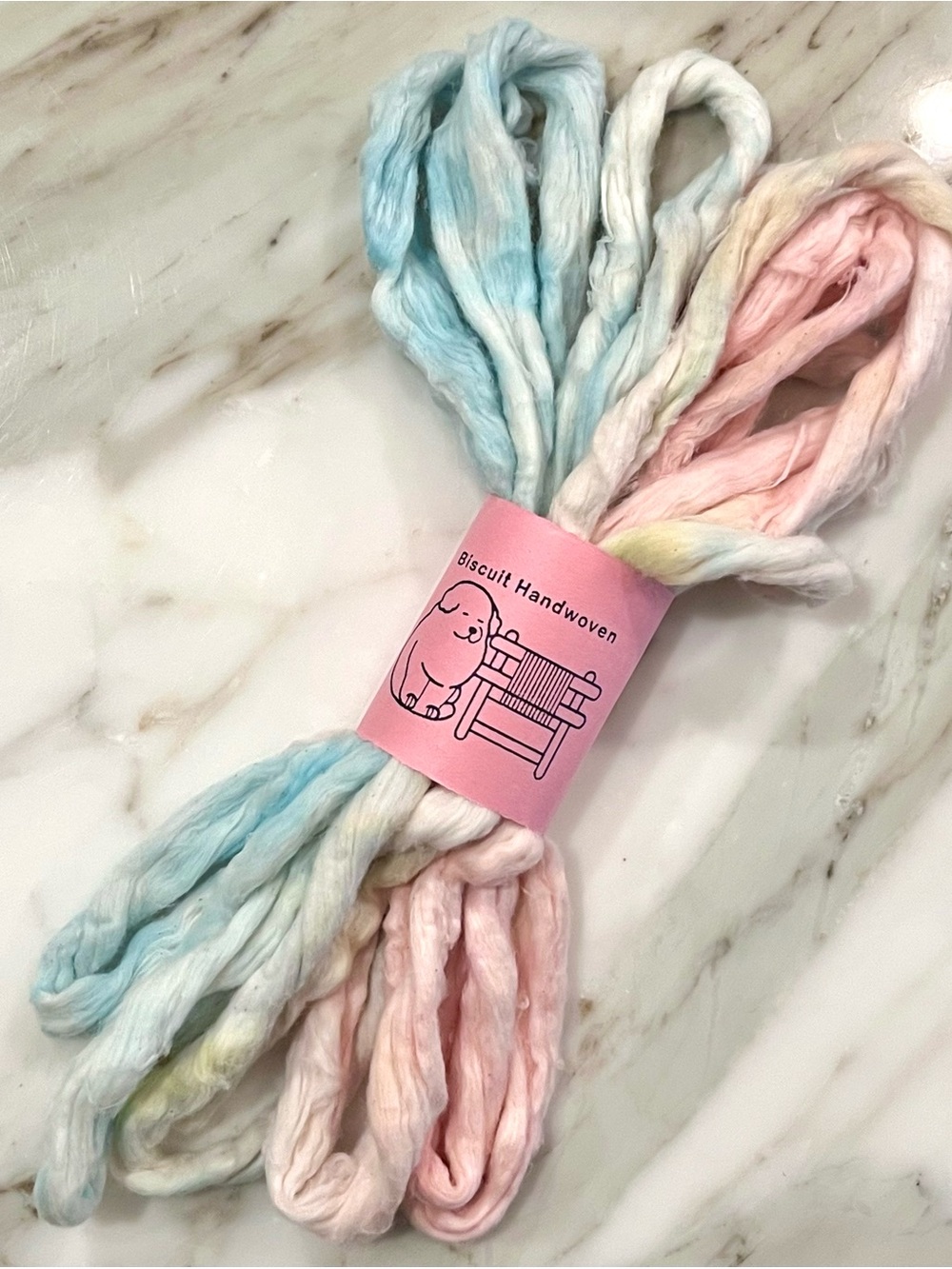 Hand Dyed Pastel Color Cotton Sliver Roving